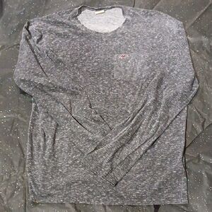 Hollister Long Sleeve Pocket Tee Size Medium